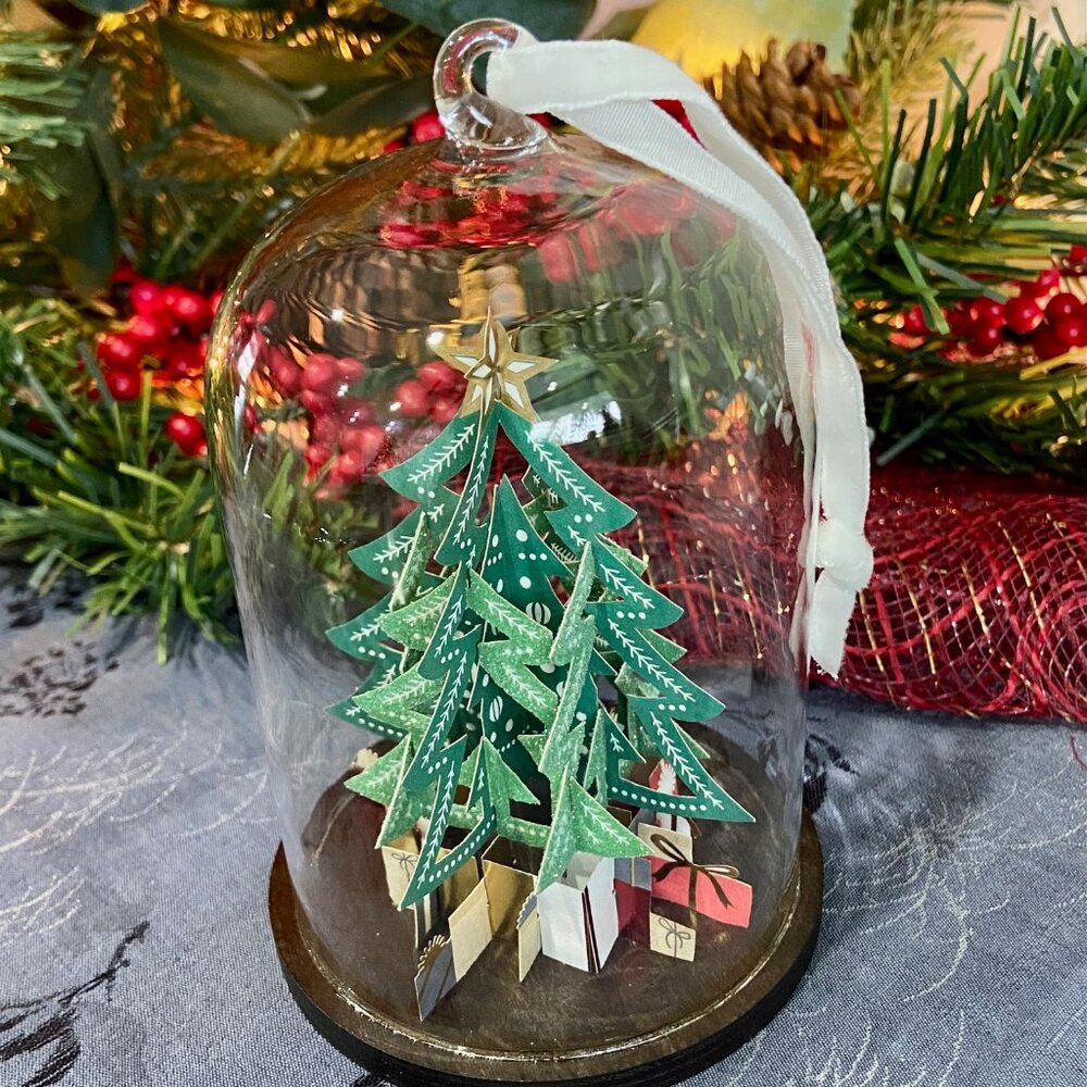 Hallmark Keepsake Ornament "Christmas Tree" Glass Cloche